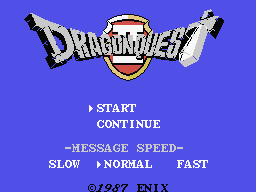 Dragon Quest 2 Title Screen